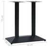 vidaXL Bistro Table Leg Black 70x40x72 cm Cast Iron