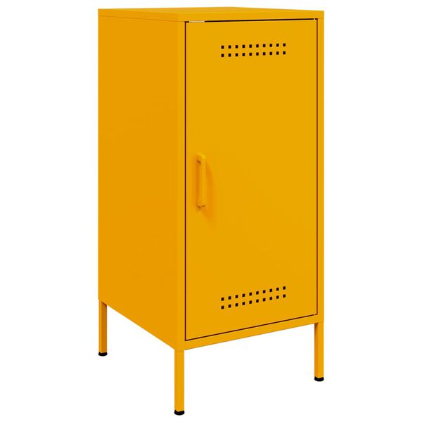 vidaXL Sideboard Mustard Yellow 36x39x79 cm Steel