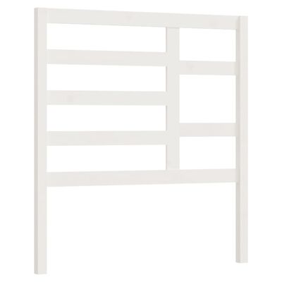 vidaXL Bed Headboard White 81x4x104 cm Solid Wood Pine