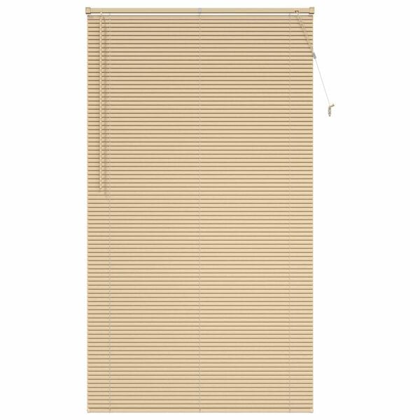 vidaXL Venetian Blind Manual Light Brown with Pattern 213 x 110 cm PVC