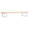 vidaXL Basin Shelf Wall Mounted Steel and Solid Wood Oak