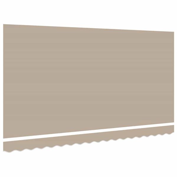 vidaXL Awning Replacement Fabric Beige 380 x 195 cm Polyester