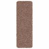 vidaXL Anti-slip Stair Mats Latex backing 15 pcs Brown 60 x 25 cm PP