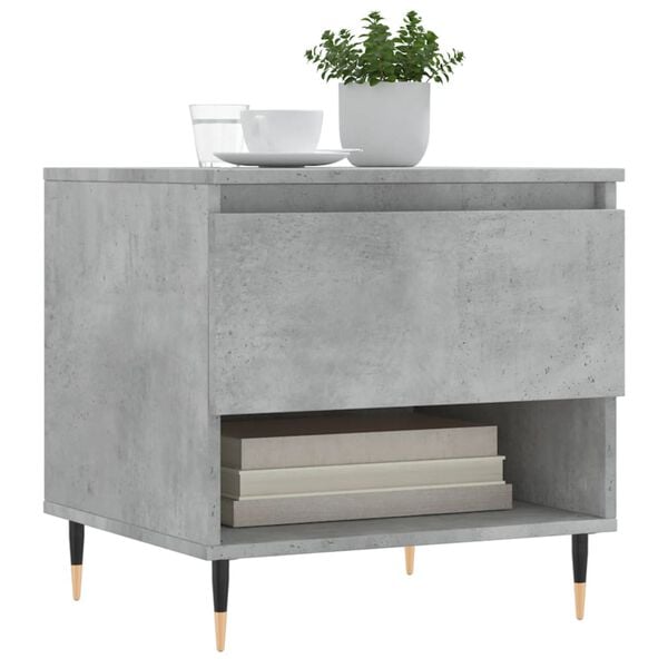 vidaXL Coffee Tables 2 pcs Concrete Grey 50x46x50 cm Engineered Wood