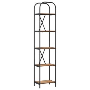 vidaXL Bookshelf 5-Tier 40 x 30 x 183 cm Engineered wood Old Wood