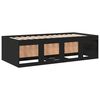 vidaXL Daybed with Drawers without Mattress Black 75x190 cm Small Single