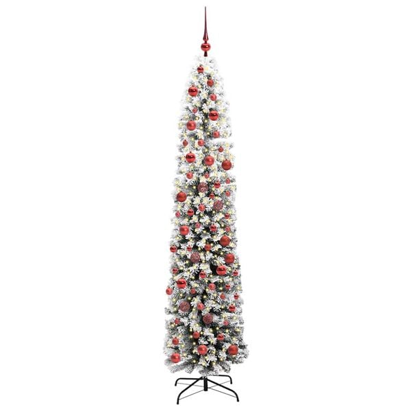 vidaXL Artificial Christmas Tree with 300 LEDs with Stand Green 180 cm