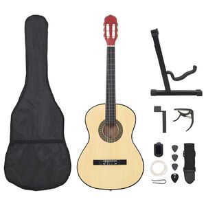 vidaXL 12 Piece Classical Guitar Beginner Set 4/4 39