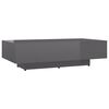 vidaXL Coffee Table High Gloss Grey 115x60x31 cm Engineered Wood