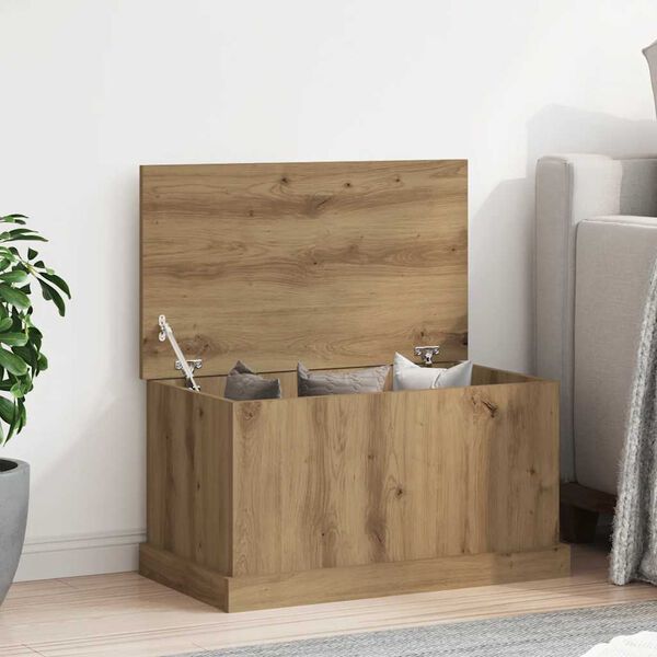 vidaXL Storage Box Artisan Oak 70x40x38 cm Engineered Wood
