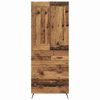 vidaXL Highboard Old Wood 69.5 x 34 x 180 cm Engineered Wood