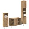 vidaXL Bathroom Furniture Set 3 pcs Artisan Oak Engineered Wood