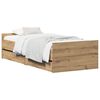 vidaXL Bed Frame Artisan Oak 90 x 200 cm Engineered Wood