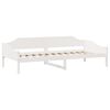 vidaXL Bed Frame without Mattress White 90x190 cm Single Solid Wood Pine