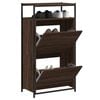 vidaXL Shoe Cabinet Brown Oak Stores multiple pairs of shoes