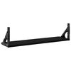 vidaXL Wall Shelves 2 pcs Black 60x15x15.5 cm