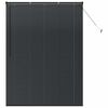 vidaXL Window Blind with Curtains Manual Black Aluminium