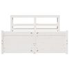 vidaXL Bed Frame with Headboard without Mattress White 135x190 cm Double