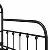 vidaXL Daybed Frame Black 100 x 190 cm Powder-Coated Steel