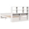 vidaXL Bookcase Bed without Mattress White 140x190cm Solid Wood Pine