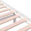 vidaXL Bed Frame without Mattress White Solid Wood 135x190 cm Double Double