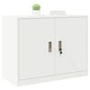 vidaXL Storage Cabinet White 90 x 40 x 70 cm Steel