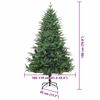 vidaXL Artificial Pre-lit Christmas Tree with Ball Set Green 180 cm