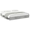 vidaXL Bed Frame with Drawers without Mattress Concrete Grey 180x200 cm Super King