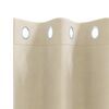 vidaXL Blackout Curtains 2 pcs Cream 140 x 260 cm Velvet
