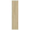 vidaXL Book Cabinet/Room Divider Sonoma Oak 80x30x135 cm Engineered Wood