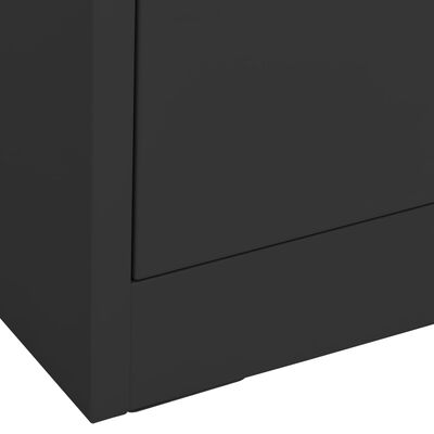 vidaXL Filing Cabinet Anthracite 90x46x103 cm Steel