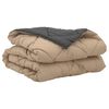 vidaXL Summer Duvet Anthracite and Taupe 200 x 140 cm Microfiber