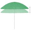vidaXL Hawaii Beach Parasol Green 300 cm