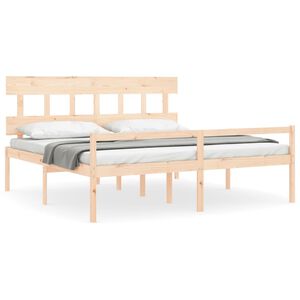 vidaXL Senior Bed without Mattress 200x200 cm Solid Wood