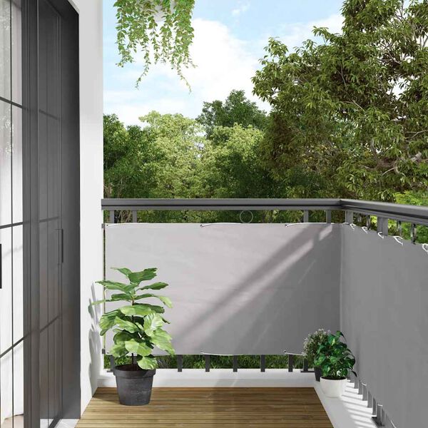vidaXL Balcony Privacy Screen Grey 300x120 cm PVC