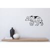 Homemania Wall Decoration Bear 55x30 cm Steel Black