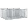 vidaXL Gabion Raised Bed Silver