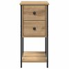 vidaXL Bedside Cabinet with Drawer 2 pcs Artisan oak 32 x 42 x 70 cm
