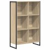 vidaXL Book Cabinet Sonoma 99.5 x 30 x 108.5 cm Engineered Wood