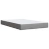 vidaXL Box Spring Bed with Mattress Light Grey 120x190 cm Fabric