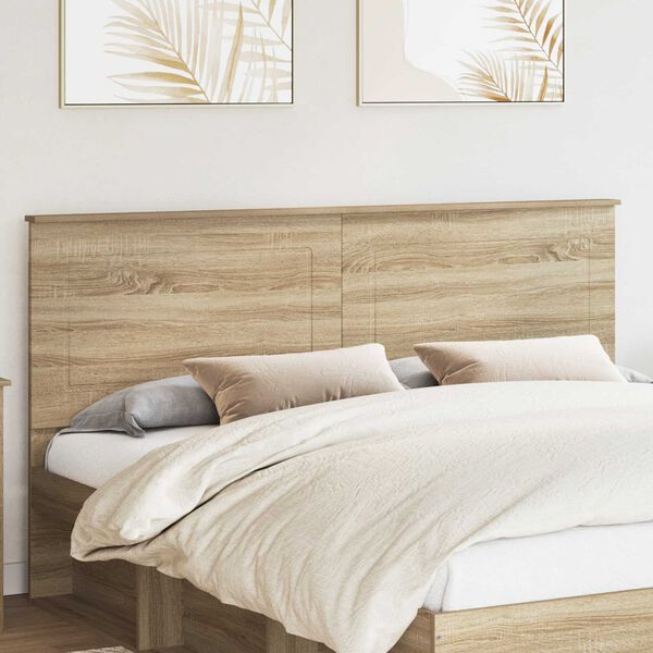 vidaXL Headboard Sonoma Oak 200 cm Engineered Wood
