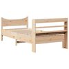 vidaXL Bed Frame with Headboard 90x200 cm Solid Wood Pine