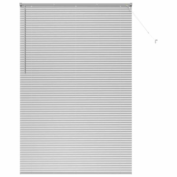vidaXL Venetian Blinds Height Adjustable Silver 220 x 140 cm Aluminium