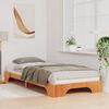 vidaXL Floor Bed Frame Brown 90 x 220 cm Wood
