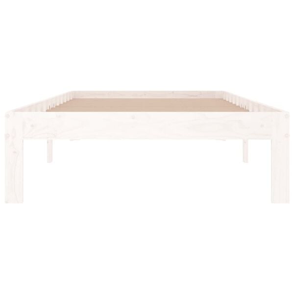 vidaXL Bed Frame without Mattress White 90x190cm Single