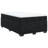 vidaXL Box Spring Bed with Mattress Black 120x200 cm Velvet