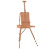 vidaXL Easel Stand 81x121x173 cm Solid Beech Wood