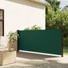 vidaXL Retractable Side Awning Dark Green 120x500 cm
