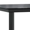 vidaXL 7 Piece Garden Dining Set Black Cotton Rope and Steel