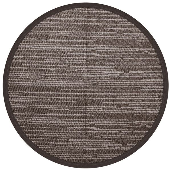vidaXL Outdoor Carpet ARAKIL Brown &Oslash;200 cm PP